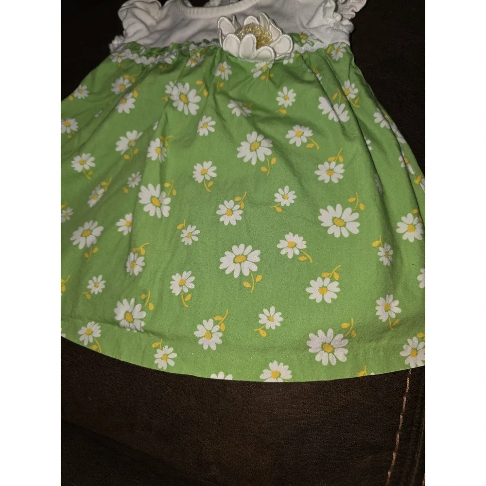 Gymboree layette line daisy turtle floral dress‎ size 3 6 months